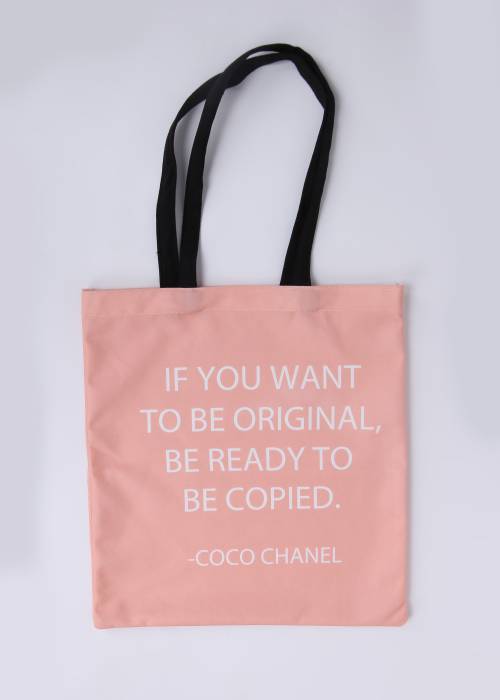COCO Chanel Quote Tote Bag