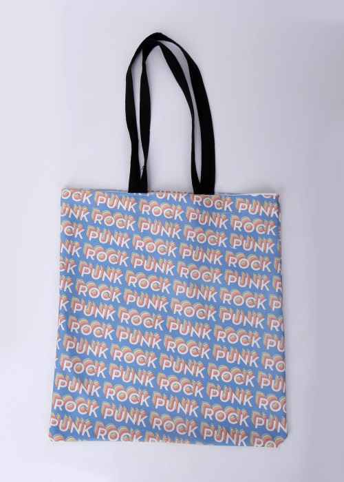 Punk Rock Pattern Tote Bag