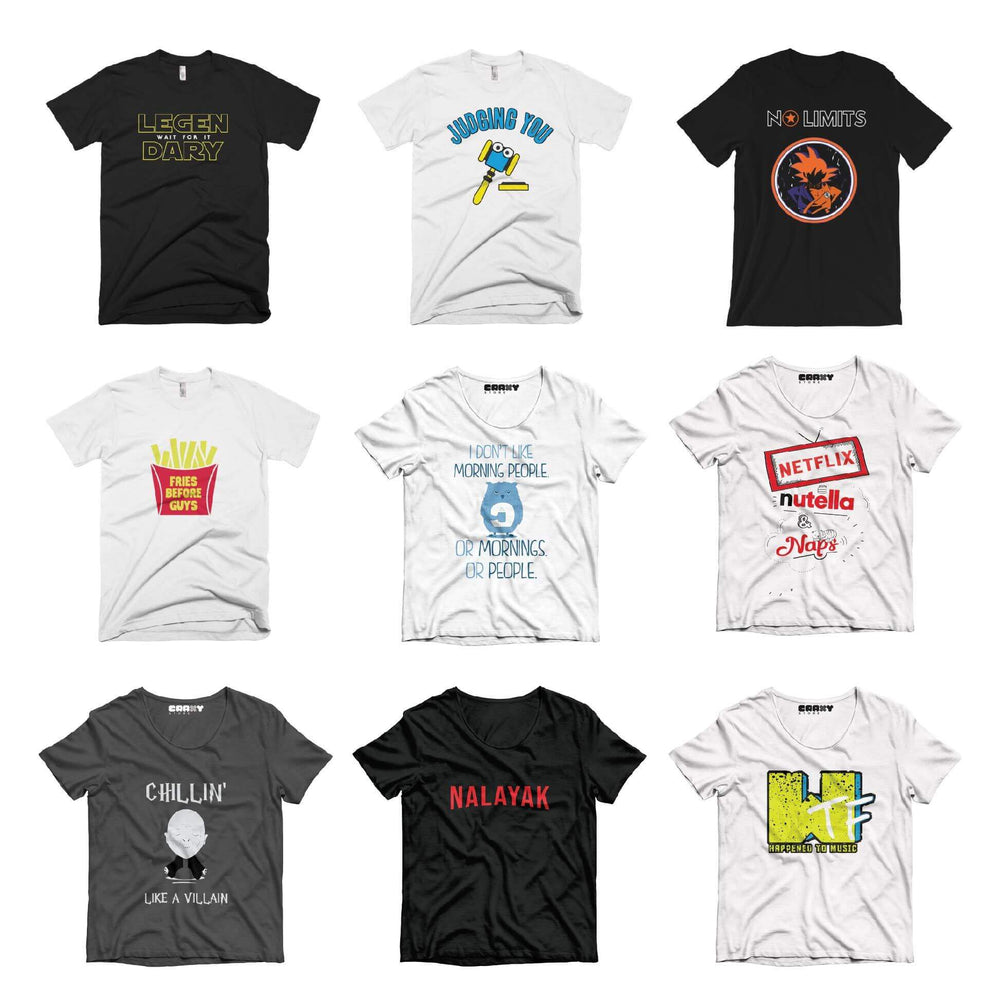 Pack Of 9 T-Shirt
