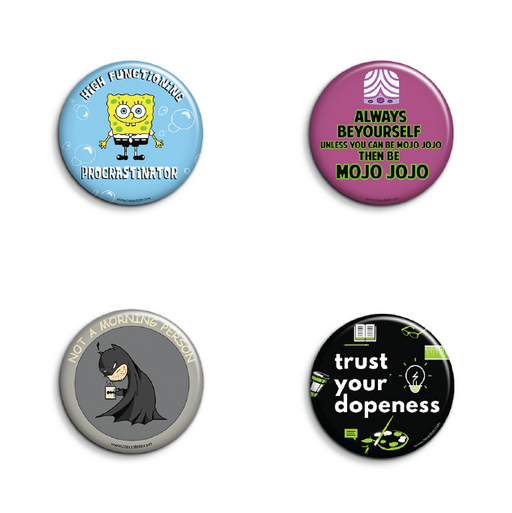 Cool Band Badges Pack of 4