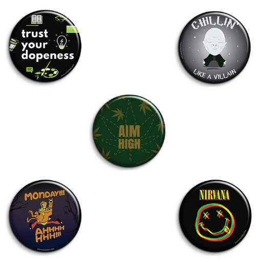 Cool Badges Pack of 5