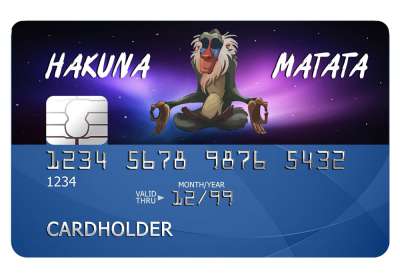 Hakuna Matata Card Sticker