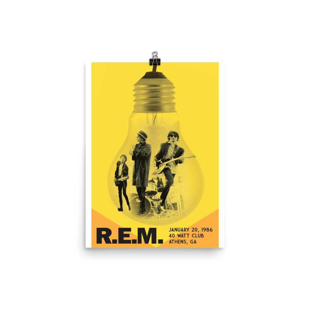 R.E.M Artwork Poster