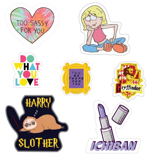 Stickers set of 7