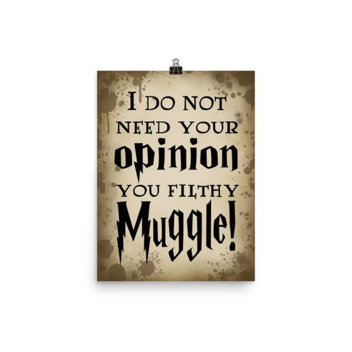 Opinionated Wizard Poster